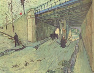 Vincent Van Gogh The Railway Bridge over Avenue Montmajour,Arles (nn04) China oil painting art